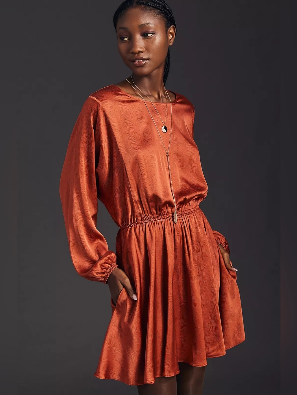 Anthropologie Caballero Long Sleeve Mini Dress